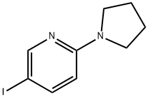 5-碘-2-(1-吡咯烷并)吡啶,494771-62-9,结构式