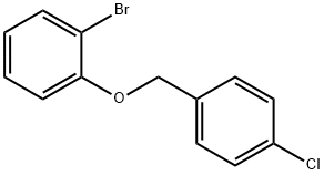 1-bromo-2-[(4-chlorophenyl)methoxy]benzene Struktur