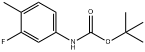 TERT-BUTYL 3-FLUORO-4-METHYLPHENYLCARBAMATE Structure