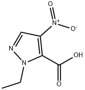 1-ethyl-4-nitro-1H-pyrazole-5-carboxylic acid(SALTDATA: FREE) Structure