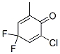 2,5-Cyclohexadien-1-one,  2-chloro-4,4-difluoro-6-methyl- 结构式