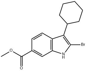 Methyl 2-Bromo-3-cyclohexyl-6-indolecarboxylate