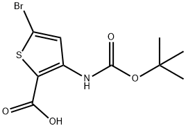 494833-77-1 5-溴-3-((叔丁氧基羰基)氨基)噻吩-2-羧酸