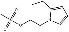 1H-Pyrrole-1-ethanol,2-ethyl-,methanesulfonate(ester)(9CI) 化学構造式