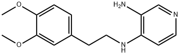 4-[(3,4-Dimethoxyphenethyl)amino]pyridin-3-amine 结构式
