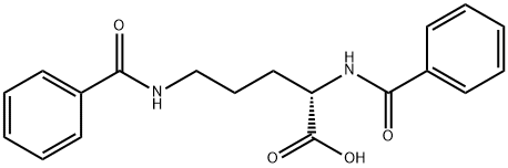 (+)-N2,N5-Dibenzoyl-L-ornithine Structure