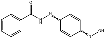 p-benzoquinone 1-benzoylhydrazon-4-oxime Structure