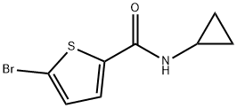 5-溴-N-环丙基噻吩-2-甲酰胺,495382-05-3,结构式