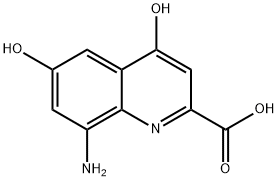 2-Quinolinecarboxylic acid, 8-amino-4,6-dihydroxy- (9CI),495409-23-9,结构式
