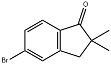 5-BROMO-2,3-DIHYDRO-2,2-DIMETHYL-1H-INDEN-1-ONE Struktur