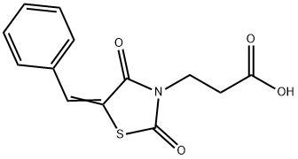 3-(5-BENZYLIDENE-2,4-DIOXO-THIAZOLIDIN-3-YL)-PROPIONIC ACID Structure