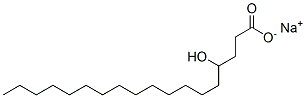 Octadecanoic acid, 4-hydroxy-, monosodium salt|4-羟基十八烷酸单钠盐