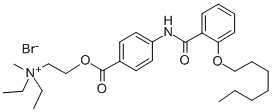 Diethyl(2-(4-(2-heptyloxybenzamido)benzoyloxy)ethyl)methylammonium bro mide 结构式