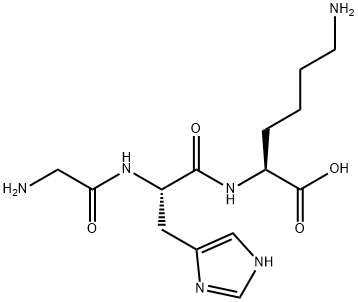 Glycyl-L-Histidyl-L-Lysine Structure