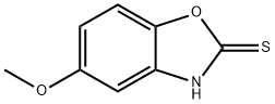 5-メトキシベンゾオキサゾール-2-チオール 化学構造式