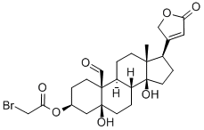 strophanthidin 3-bromoacetate Struktur