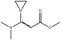 3-(1-Aziridinyl)-3-(dimethylamino)propenoic acid methyl ester,49582-44-7,结构式