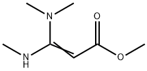 3-(Dimethylamino)-3-(methylamino)propenoic acid methyl ester Struktur