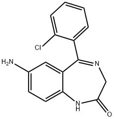 7-氨基氯硝西泮 结构式