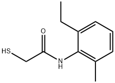 Acetamide, N-(2-ethyl-6-methylphenyl)-2-mercapto- (9CI) 结构式