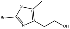 2-溴-4-(2-羟乙基)-5-甲基噻唑 结构式