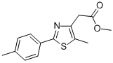 METHYL [5-METHYL-2-(4-METHYLPHENYL)-1,3-THIAZOL-4-YL]ACETATE Struktur