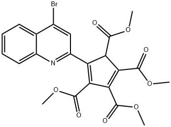 5-(4-Bromo-2-quinolyl)-2,4-cyclopentadiene-1,2,3,4-tetracarboxylic acid tetramethyl ester,49616-73-1,结构式