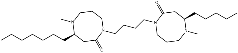 1-[4-(Octahydro-4-heptyl-5-methyl-2-oxo-1,5-diazocin-1-yl)butyl]-3,4,5,6,7,8-hexahydro-5-methyl-4-pentyl-1,5-diazocin-2(1H)-one Structure