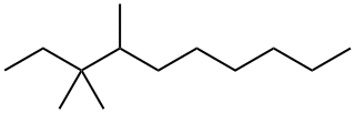 3,3,4-Trimethyldecane 结构式