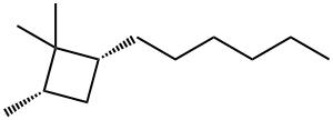 2-Hexyl-1,1,4-trimethylcyclobutane 结构式