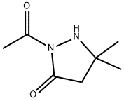 3-Pyrazolidinone,  2-acetyl-5,5-dimethyl- 结构式