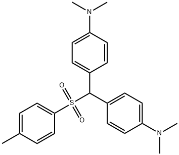 4,4'-[(p-tolylsulphonyl)methylene]bis[N,N-dimethylaniline] 结构式