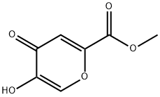 5-Hydroxy-4-oxo-4H-pyran-2-carboxylic acid methyl ester Struktur
