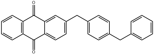 2-[[4-(phenylmethyl)phenyl]methyl]anthraquinone  Struktur