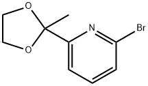 2-Bromo-6-(2-methyl-1,3-dioxolan-2-yl)pyridine Structure