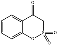 3,4-Dihydro-4-oxo-1,2-benzoxathiine 2,2-dioxide, Benzo[e][1,2]oxathiin-4(3H)-one 2,2-dioxide Struktur