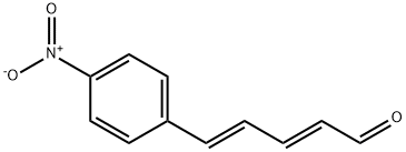 (2E,4E)-5-(4-ニトロフェニル)-2,4-ペンタジエナール 化学構造式