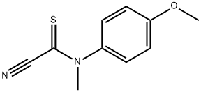 p-Formanisidide,  1-cyano-N-methylthio-  (7CI,8CI) Struktur