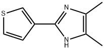 1H-Imidazole,  4,5-dimethyl-2-(3-thienyl)- Structure