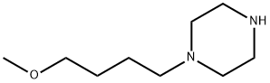 1-(4-メトキシブト-1-イル)ピペラジン 化学構造式