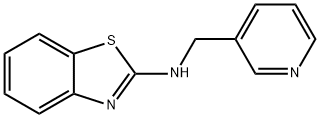 N-(pyridin-3-ylmethyl)-1,3-benzothiazol-2-amine 结构式
