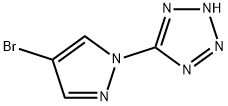 5-(4-溴-1H-吡唑-1-基)-1H-四唑 结构式