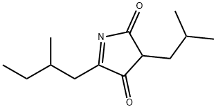 2H-Pyrrole-2,4(3H)-dione, 5-(2-methylbutyl)-3-(2-methylpropyl)- (9CI) Struktur