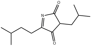 2H-Pyrrole-2,4(3H)-dione, 5-(3-methylbutyl)-3-(2-methylpropyl)- (9CI) Structure