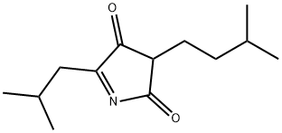 2H-Pyrrole-2,4(3H)-dione, 3-(3-methylbutyl)-5-(2-methylpropyl)- (9CI) 化学構造式