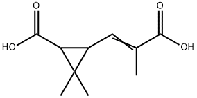 3-CARBOXY-ALPHA-2,2-TRIMETHYL-CYCLOPROPANEACRYLIC ACID|菊二酸