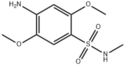 4-Amino-2,5-dimethoxy-N-methylbenzenesulphonamide Struktur