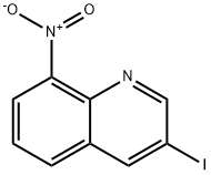 3-ヨード-8-ニトロキノリン 化学構造式