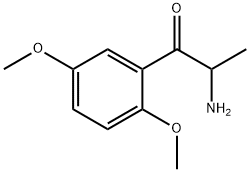 2-氨基-1-(2,5-二甲氧基苯基)丙烷-1-酮 结构式