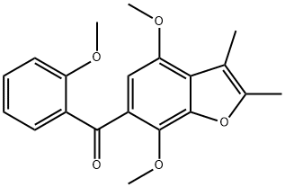 49710-87-4 4,7-Dimethoxy-2,3-dimethyl-6-(o-methoxybenzoyl)benzofuran